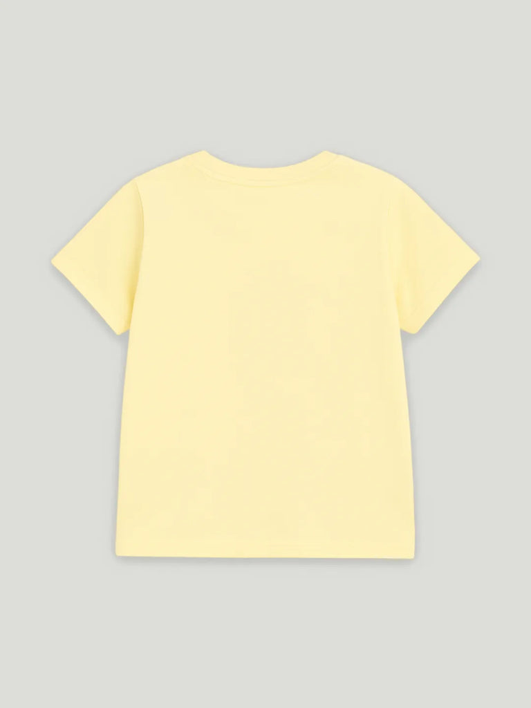 Girls Cotton T-Shirt | Cute Hello Kitty Cartoon Print | Soft & Breathable | Casual Summer Wear for Toddlers & Kids Yellow