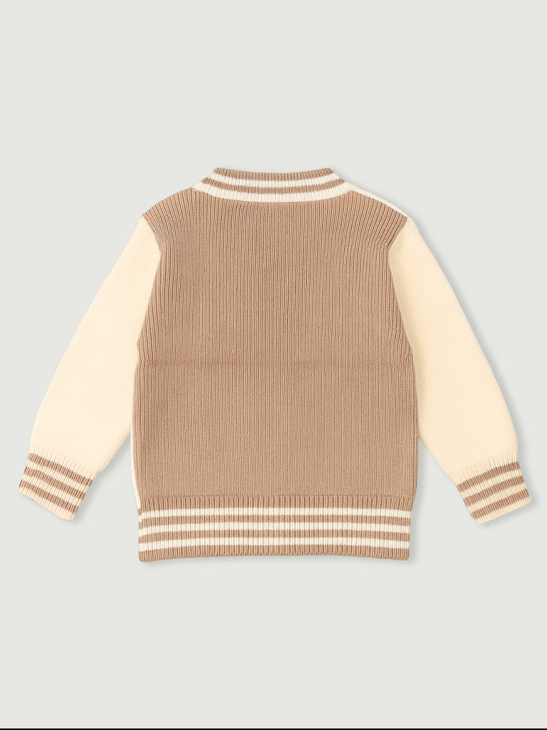 Organic Cotton Baby Winter Cardigan | Soft Knitted Bear Sweater