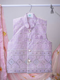 Boys Ethnic Wear Set | Kurta Pajama with Stylish Nehru Jacket | Festive Traditional Outfit for Kids | Dusty Pink