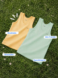 Bamboo Vest for Kids Pack of 2 (Peach & Mint Green) – Soft, Breathable & innerwear