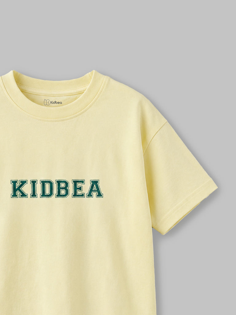 Light Organic Cotton Cream Round Neck Graphic Print Half Sleeve T-Shirt | Unisex
