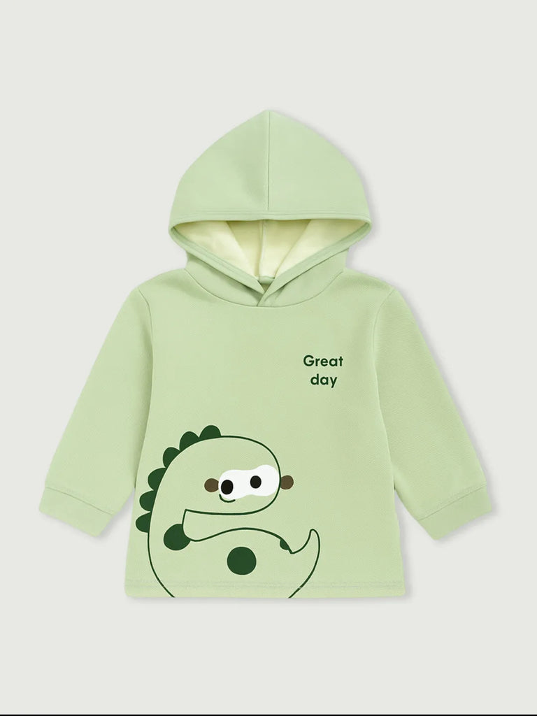 Baby organic cotton Winter Set | Cute Dinosaur Hoodie & Pant