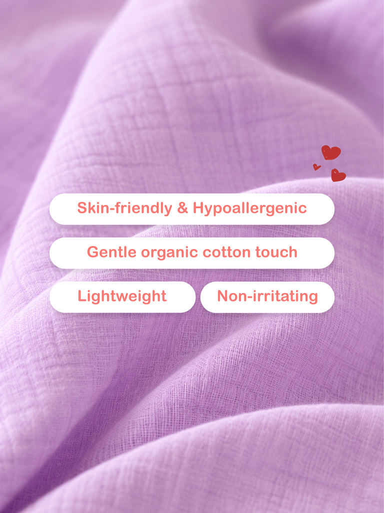 Light Organic Cotton Lavender Angel Frock | Elegant & Comfortable