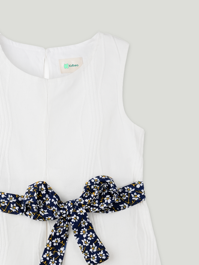Baby Girl Frock with Belt | 100% Organic Cotton