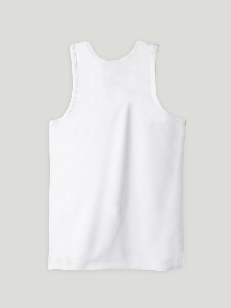 White Bamboo Vest for Boys – Soft Lightweight & Breathable
