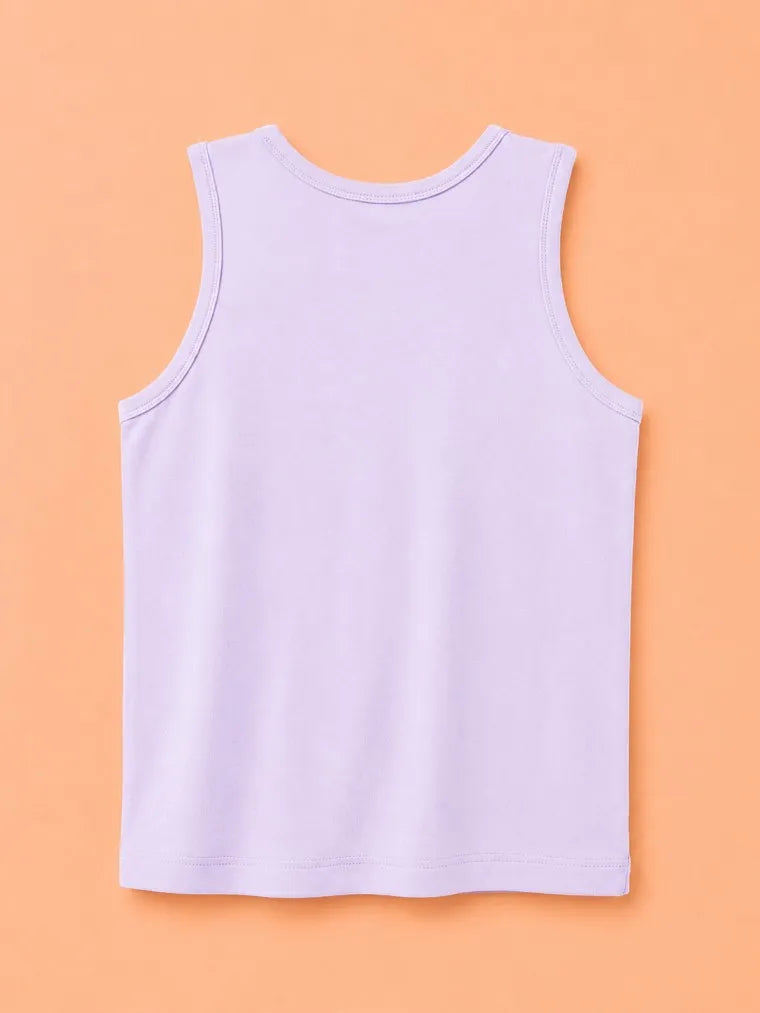 BambooTEC™ Bamboo Kids Vest Pack of 4 – Lavender Sleeveless Vests