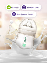 Natural Milk Feeding Bottle, BPA-Free, Soft Nipple, Anti-Colic Design, 150ML