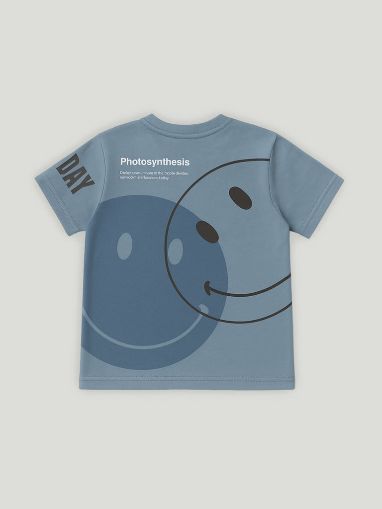 Kidbea Boys Summer T-Shirt and Shorts Co-Ord Set | Soft Cotton Blend Outfit for Kids |Teal