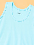 BambooTEC™ Boys Bamboo Fabric Aqua Blue Solid Vest