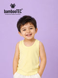 BambooTEC™ Bamboo Kids Vest Pack of 3 – Yellow Sleeveless Vests