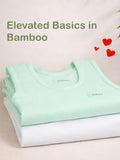 Bamboo Vest for Kids Pack of 2 (Mint Green & White) – Soft, Breathable & innerwear