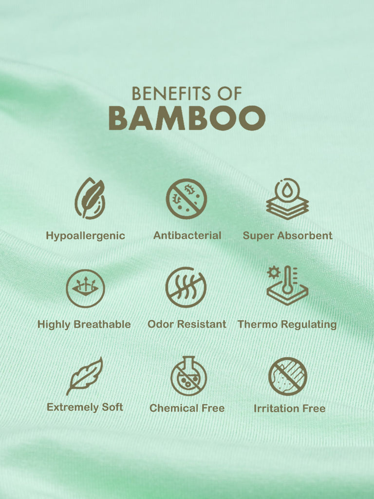 Bamboo Vest for Kids Pack of 2 (Mint Green & White) – Soft, Breathable & innerwear