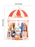 The Signature Hamper - Luxury Customizable Baby Gift Hamper – 4 Rompers, 3 Co-ord Sets, 4 Jhablas, Bamboo Blankets & More