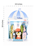 The Signature Hamper – Luxury Customizable Baby Gift Hamper in Blue | 4 Rompers, 3 Co-ord Sets, 4 Jhablas, Bamboo Blankets & More