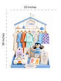 Sweetest Beginning New Born - Premium Customizable Baby Gift Hamper – Rompers, Co-ord Sets, Jhablas, Bamboo Blankets & More