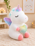 Assorted Cute Unicorn Soft Toy with Rainbow Heart – 35cm Soft, Cuddly & Adorable Plush Toy