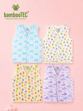 BambooTEC™ Bamboo Muslin Baby Jhabla Pack of 4 – Gaming, Alphabet, Numbers & Submarine Prints
