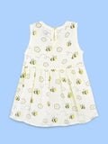 BambooTEC™ Bamboo Muslin Girls Frock – Bee & Puppy Print | Pack of 2
