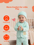Unisex Baby Winter Wear – Pack of 5 Cozy Set with Cardigan, Pants, Footed Pants, Cap & Bib
