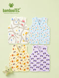 BambooTEC™ Bamboo Muslin Baby Jhabla Pack of 4 – Road, Space, Travel & Monster Truck Prints