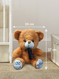 Kidbea Teddy Grey & Brown Color Soft Toy, Suitable for Boys, Girls and Kids, Super-Soft, Safe, 30 cm.