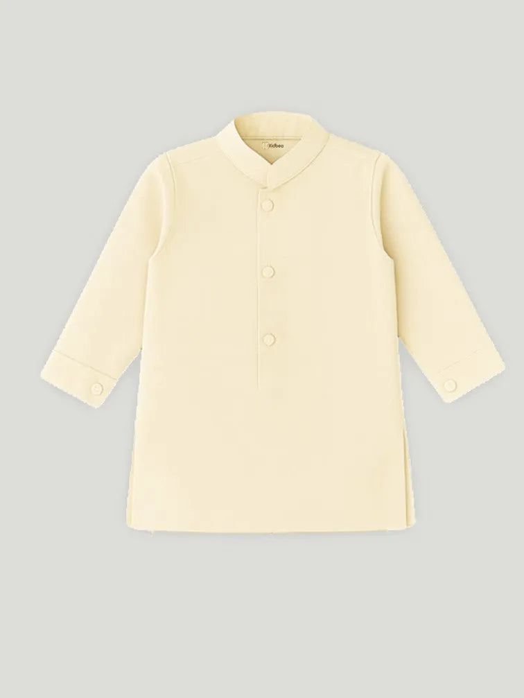 Boys Kurta Pajama Set with Asymmetric Embroidered Nehru Jacket | Festive & Ethnic Wear Outfit | Pink