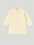 Boys Kurta Pajama Set with Asymmetric Embroidered Nehru Jacket | Festive & Ethnic Wear Outfit | Pink