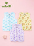 BambooTEC™ Bamboo Muslin Baby Jhabla Pack of 3 – Gaming, Monkey & Magic Print
