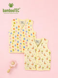 BambooTEC™ Bamboo Muslin Baby Jhabla Pack of 2 – Numbers & Giraffe Print