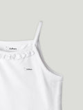 White Bamboo Camisole for Girls – Soft, Lightweight & Breathable