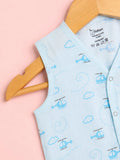 BambooTEC™ Bamboo Muslin Baby Jhabla – Helicopter Print