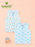 BambooTEC™ Bamboo Muslin Baby Jhabla Pack of 2 – Rocket & Gaming Print