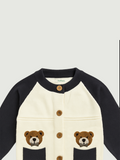 Baby Winter Knitted Cardigan | Organic Cotton Bear Sweater