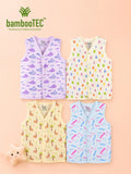 BambooTEC™ Bamboo Muslin Baby Jhabla Pack of 4 – Submarine, Alphabet, Giraffe & Crayon Prints