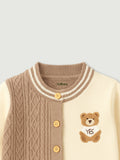 Organic Cotton Baby Winter Cardigan | Soft Knitted Bear Sweater