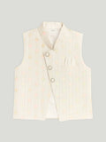 Boys Ethnic Wear Set | Kurta Pajama with Stylish Nehru Jacket | Festive Traditional Outfit for Kids | White