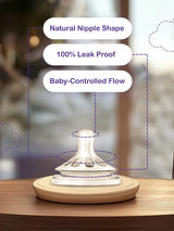 Natural Milk Feeding Bottle, BPA-Free, Soft Nipple, Anti-Colic Design, 150ML