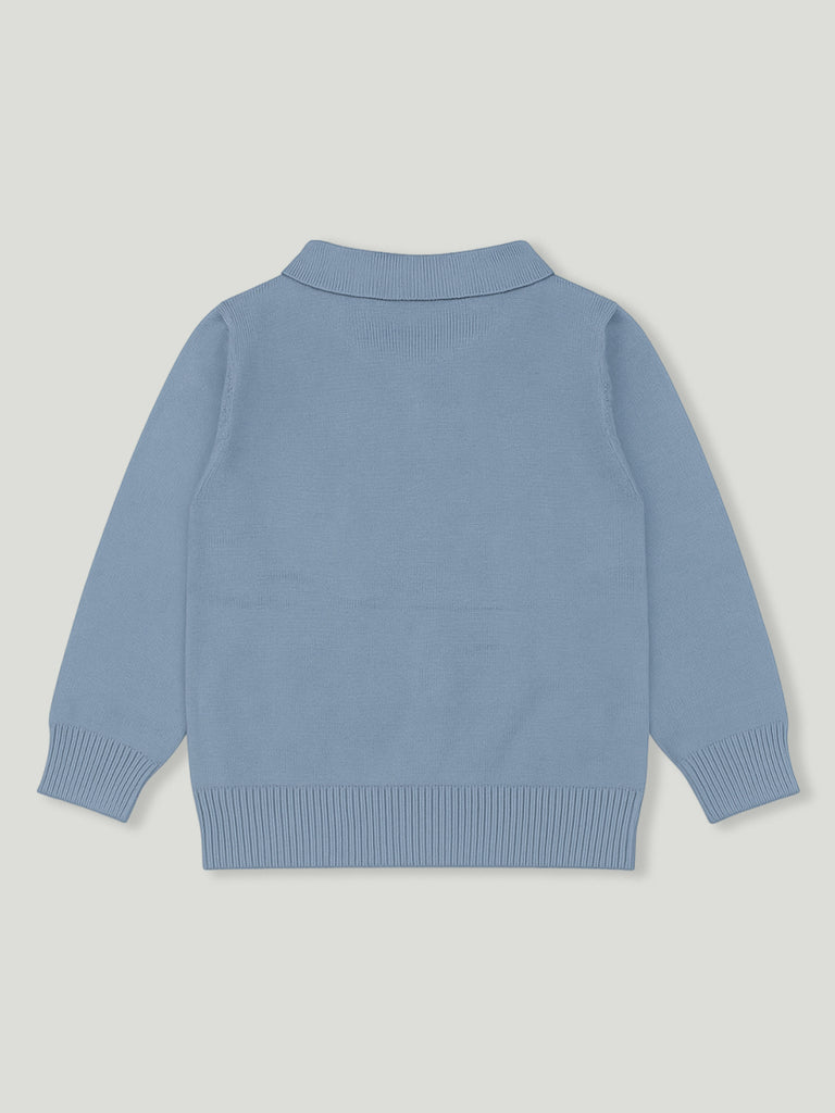Cozy Winter organic cotton Set for Baby Boys | Polo & Pant Co-ord