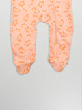 Organic Cotton Baby Romper – Soft Breathable Bunny Print Full Sleeve Zip Sleepsuit