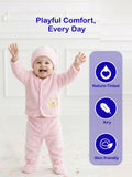 Unisex Baby Winter Wear – Pack of 5 Cozy Set with Cardigan, Pants, Footed Pants, Cap & Bib