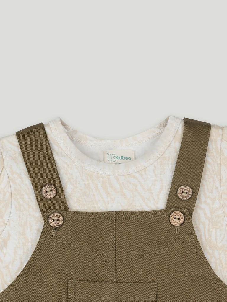 Baby Girl Dungaree Dress | Dungaree & T-shirt