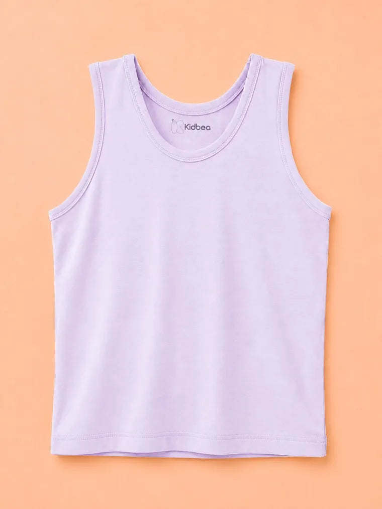 BambooTEC™ Bamboo Kids Vest Pack of 4 – Yellow, Cream, Lavender & Grey