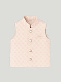 Kidbea Boys Kurta Pajama with Designer Nehru Jacket | Ethnic Wear Set for Festivals & Weddings | Pink
