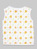 Extra Soft Mulmul Cotton Jhabla Cloth for Baby | Cute Chick and Rainbows Print May Vary