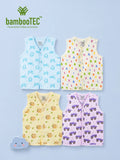 BambooTEC™ Bamboo Muslin Baby Jhabla Pack of 4 – Gaming, Alphabet, Monkey & Monster Truck Prints