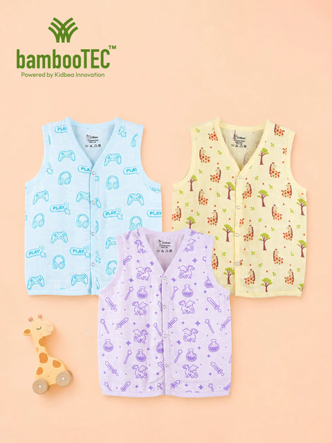 BambooTEC™ Baby Jhabla Pack of 3 – Gaming, Giraffe & Magic Prints