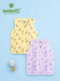 BambooTEC™ Bamboo Muslin Baby Jhabla Pack of 2 – Giraffe & Magic Print
