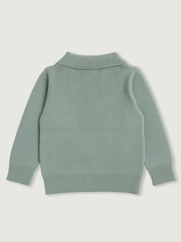 Cozy Winter organic cotton Set for Baby Boys | Polo & Pant Co-ord