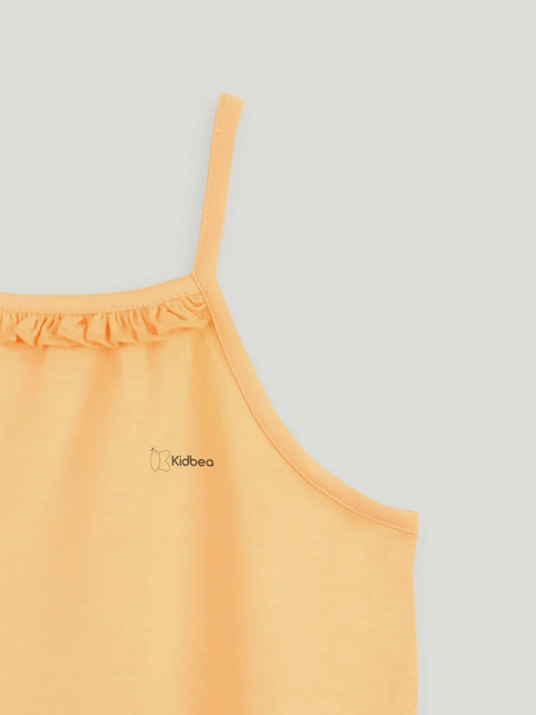 Peach Bamboo Camisole for Girls – Soft, Lightweight & Breathable