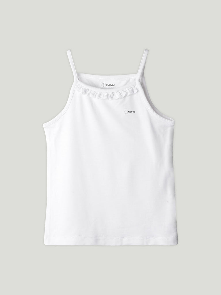 Bamboo Camisole for Kids Pack of 3 (White & Olive Green & Mint Green) – Soft, Breathable & innerwear